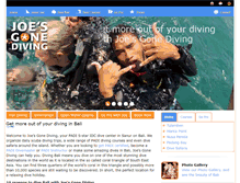 Tablet Screenshot of joesgonediving.com